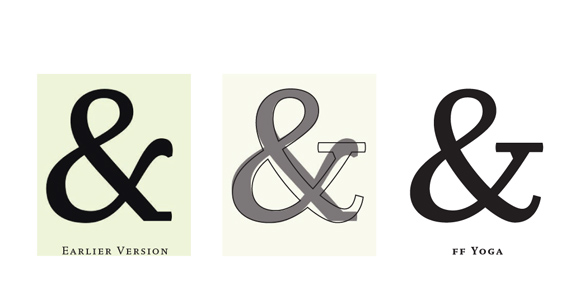 Initial & definitive design for Ampersand in FF Yoga