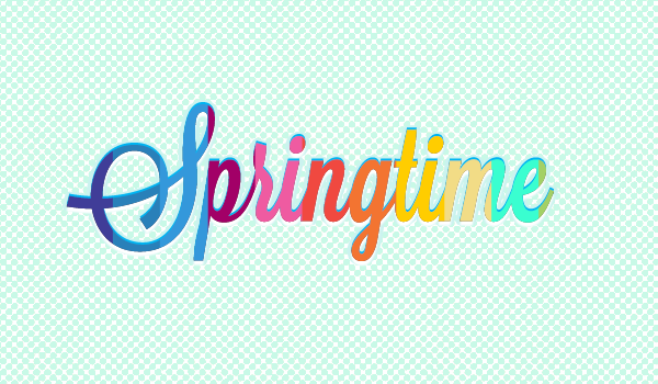 First Text Effect Springtime