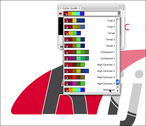 Pentagram option in Color Guide