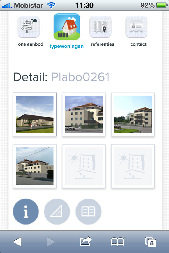 Adaptive design for iPhone use
