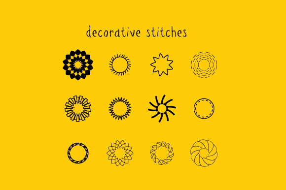 Decorative stitch brushes