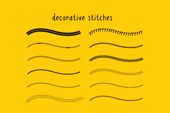 Decorative stitch brushes
